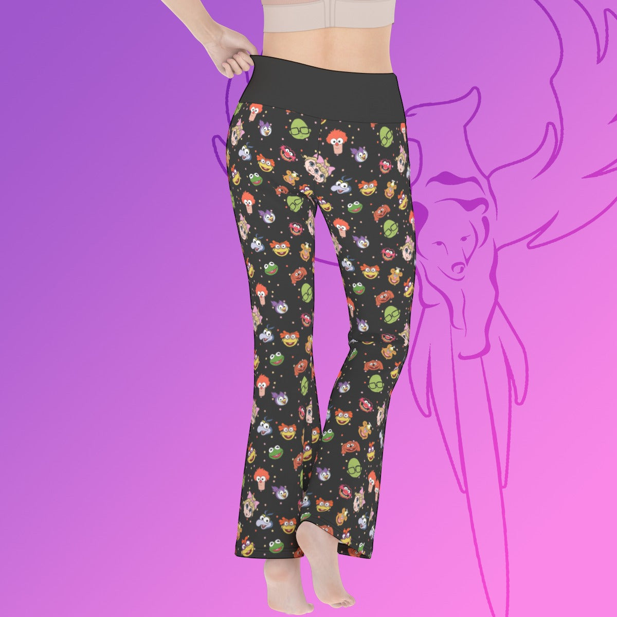 TV Puppets Flare Yoga Pants