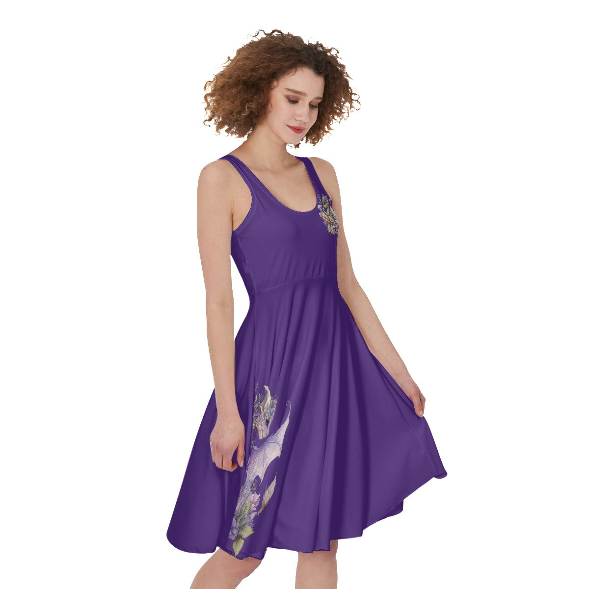 Amethyst Dragon Sleeveless Dress