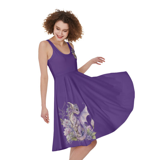 Amethyst Dragon Sleeveless Dress