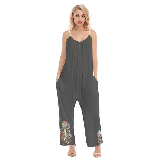 Mushroom Cuff Jumpsuit