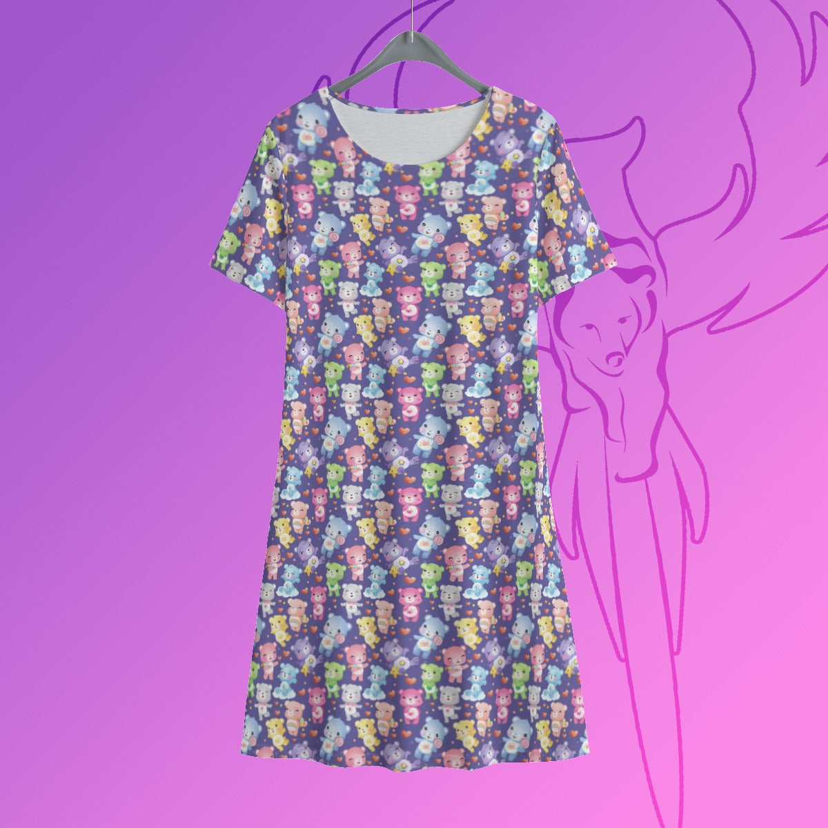 Bears Short Sleeve Dress