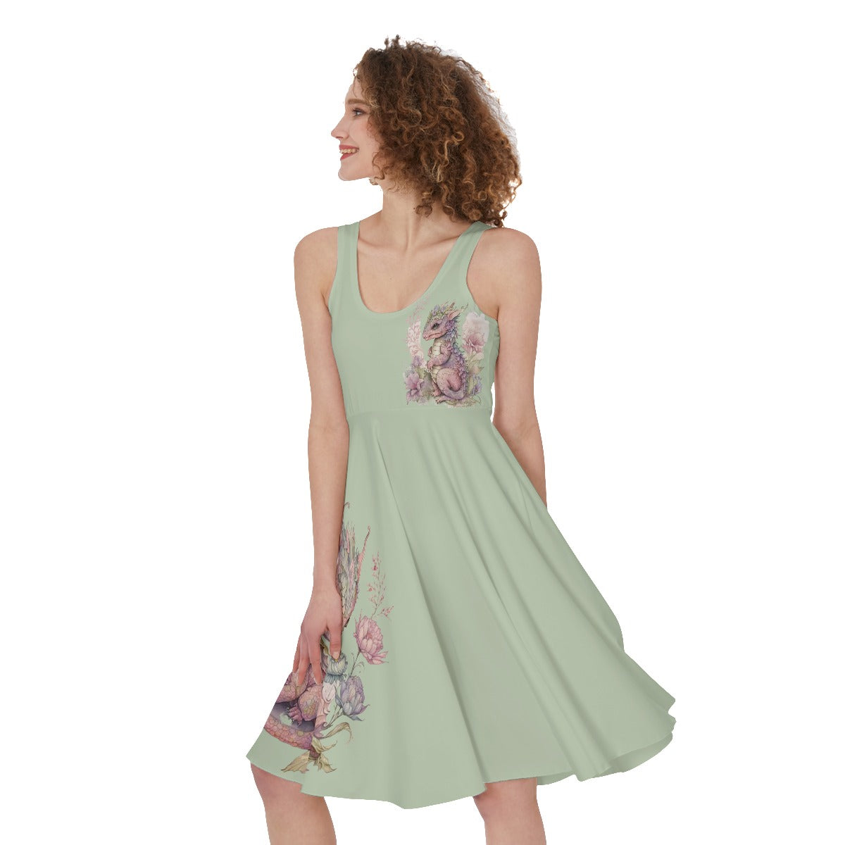 Peridot Dragon Sleeveless Dress