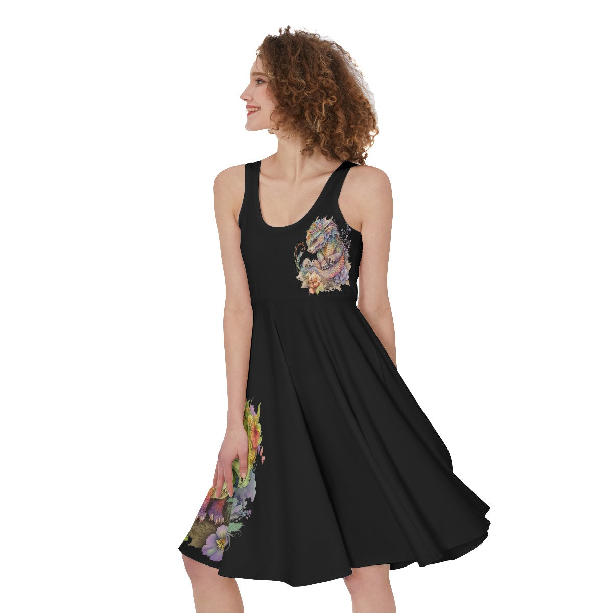 Tourmaline Dragon Sleeveless Dress