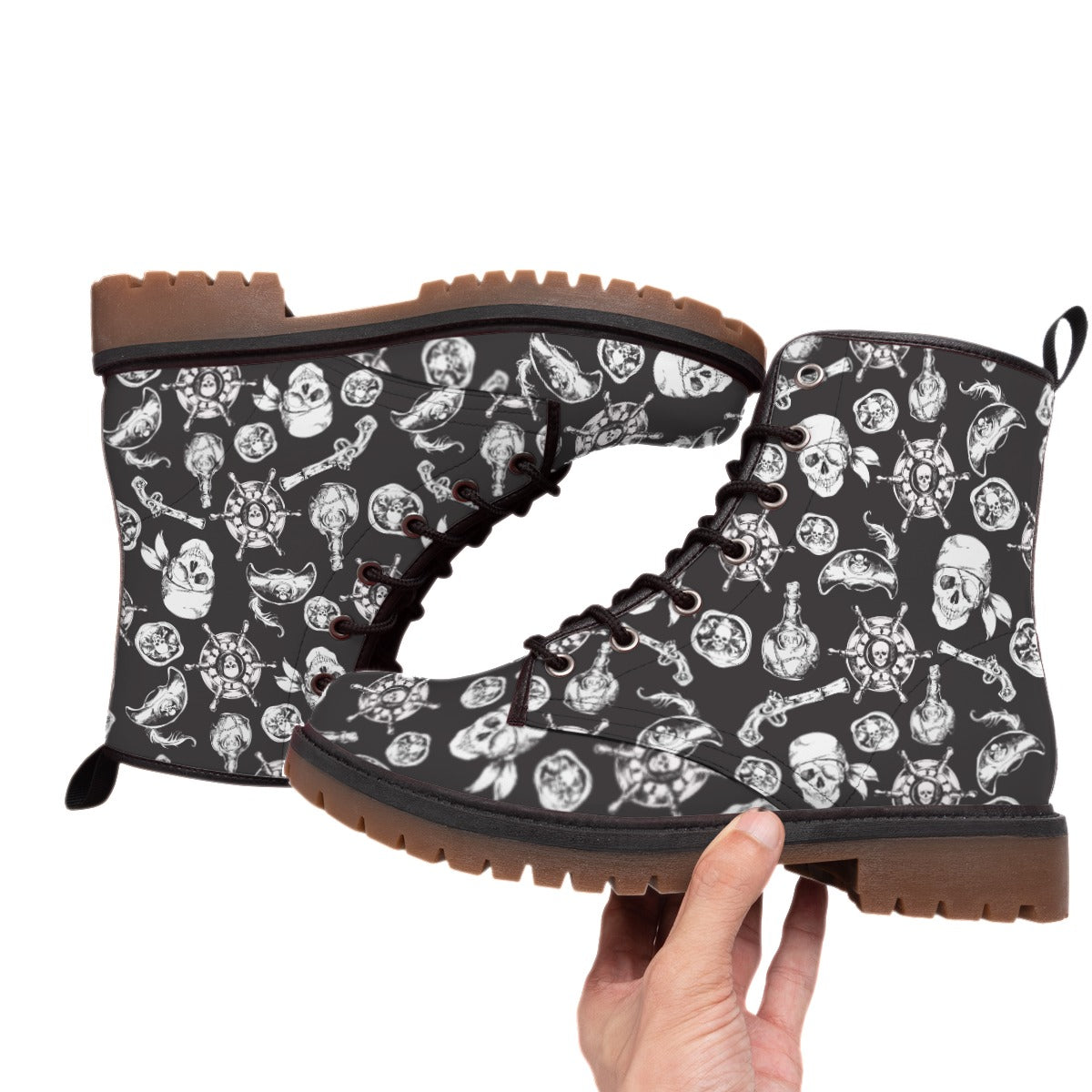 Pirate Skulls Boots (Womens Sizes)