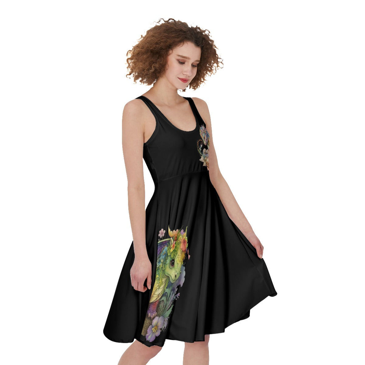 Tourmaline Dragon Sleeveless Dress