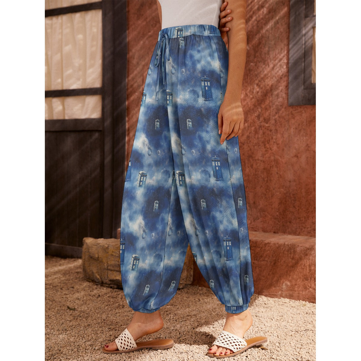 Blue Police Box Summer Trousers