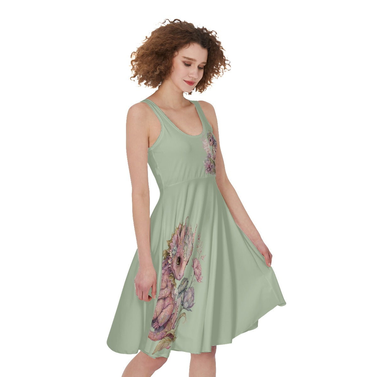 Peridot Dragon Sleeveless Dress